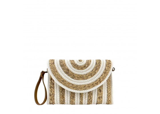 Bolso Cartera Sobre Rafia De Mano Y Hombro 